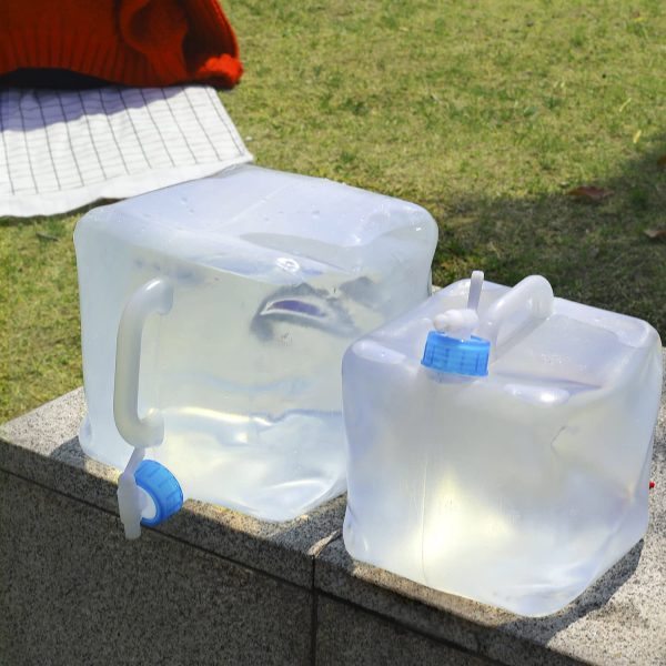 Portable Transparent Camping Water Storage Carrier Jug