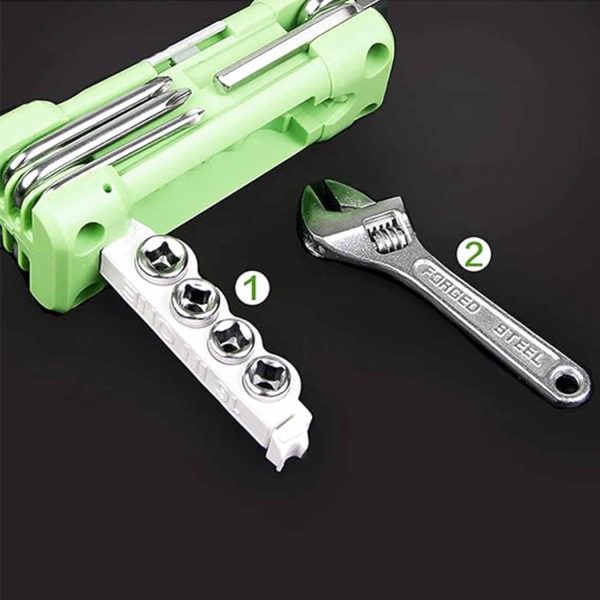 Motorcycle Bicycle Repair 16 in 1 Multifunction Gadget