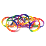 Silicone Rainbow Bracelet For Pride