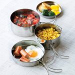 Outdoor stainless steel camping pot set