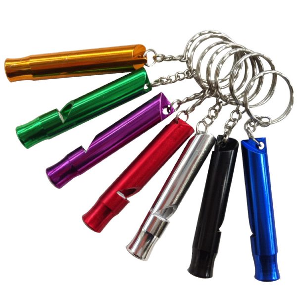 Aluminum Alloy Mini Whistle Keychain