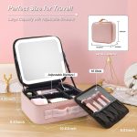 LED Large Capacity Cosmetic Bag With Mirror