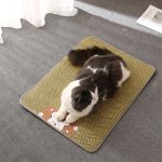 Summer pet anti slip woven rattan mat