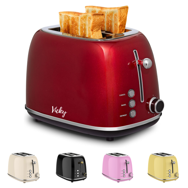 Retro Stainless Steel Toaster