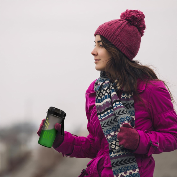 Frosted Anti-Burst Shaker Cup Plastic Bottle