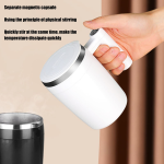 Stainless Steel Automatic Magnetic Stirring Coffee Mug