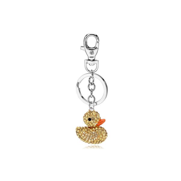 Diamond Cute Duck Keychain