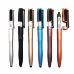 Multifunctional touch 2-in-1 highlighter ballpoint pen