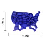 United States map silicone ice tray