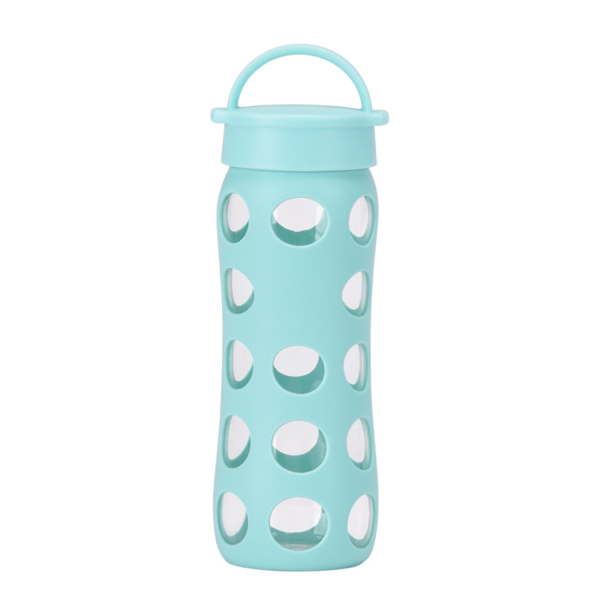 17Oz Glass Water Bottle with Protective Silicone Sleeve