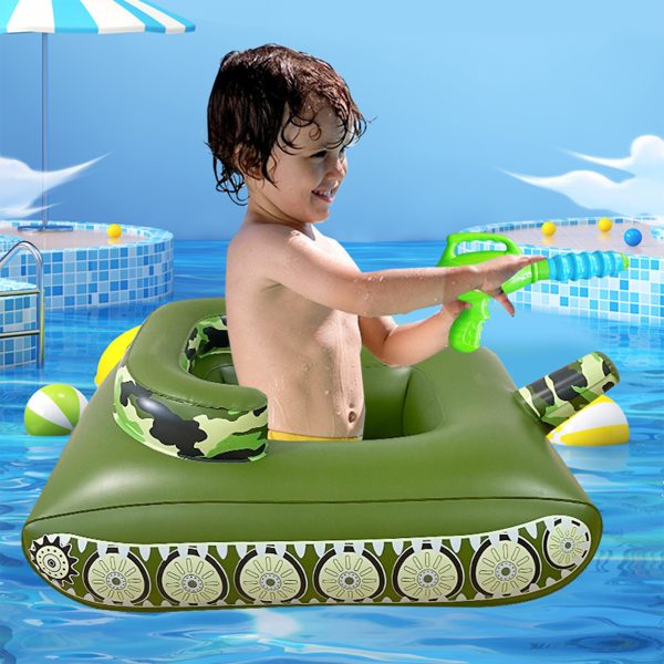 Inflatable tank swimming ring