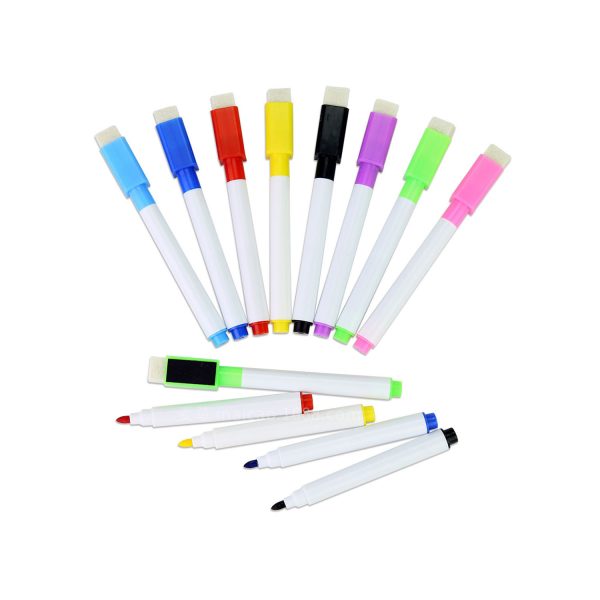 Colorful erasable and magnetic whiteboard markers