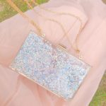 Transparent Quicksand Acrylic Crossbody Bag