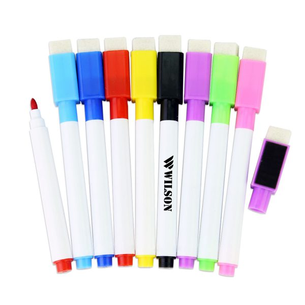 Colorful erasable and magnetic whiteboard markers