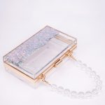 Transparent Quicksand Acrylic Crossbody Bag