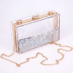 Transparent Quicksand Acrylic Crossbody Bag