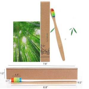 Rainbow Natural Bamboo Toothbrush