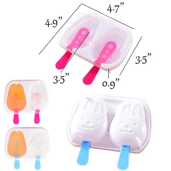 Frozen Ice & Popsicle Mold with Lid