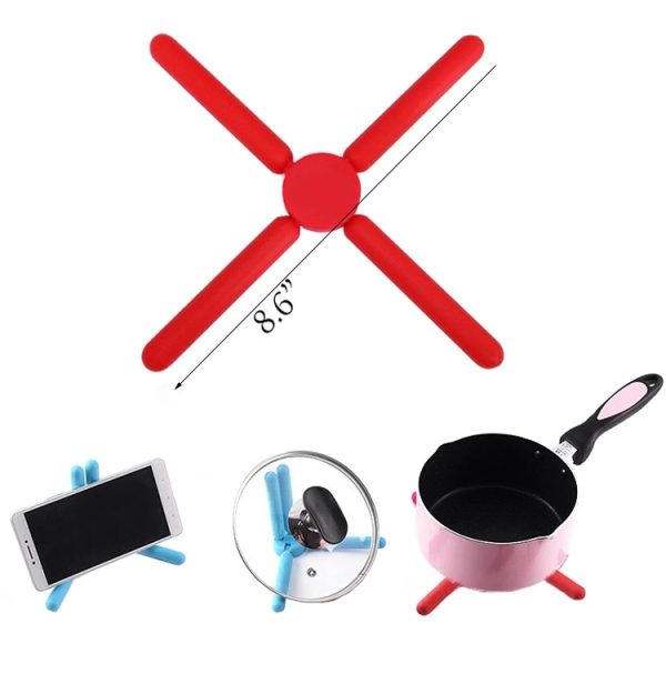 Non-slip Foldable Silicone Trivets Pot Holder