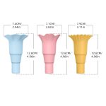 Foldable silicone ice cream cone