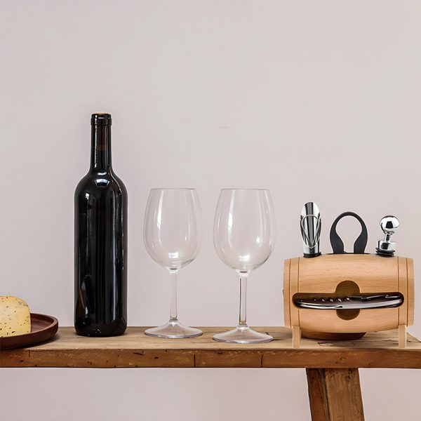 Bamboo Barrel Wine Set