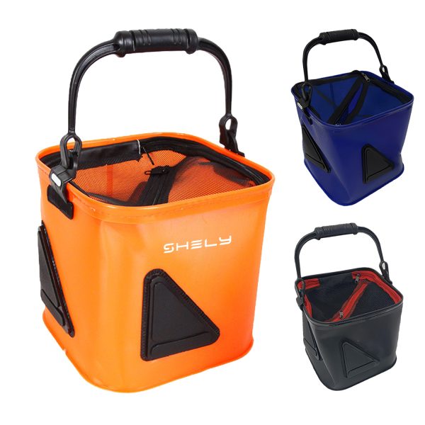 Fishing Bucket Foldable Waterproof EVALive Fish Container