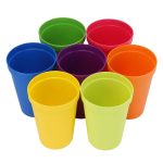 Multipurpose Unbreakable Plastic Cup Set In 7 Rainbow Colors