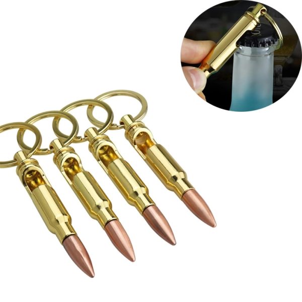 Bullet-shape Bottle Opener Keychain