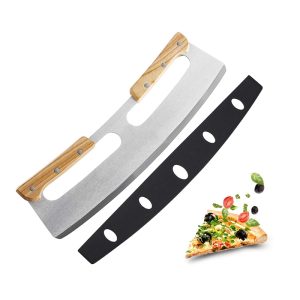 Double-handle Pizza Cutter With Protector Cover