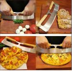 Double-handle Pizza Cutter With Protector Cover