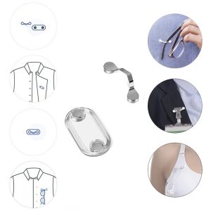 Magnetic Eyeglasses Work Card Holder Pin