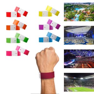 Custom 3/4'' Disposable Paper Wristbands for Events