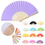 8" Folding Paper Hand Held Fan Full Color