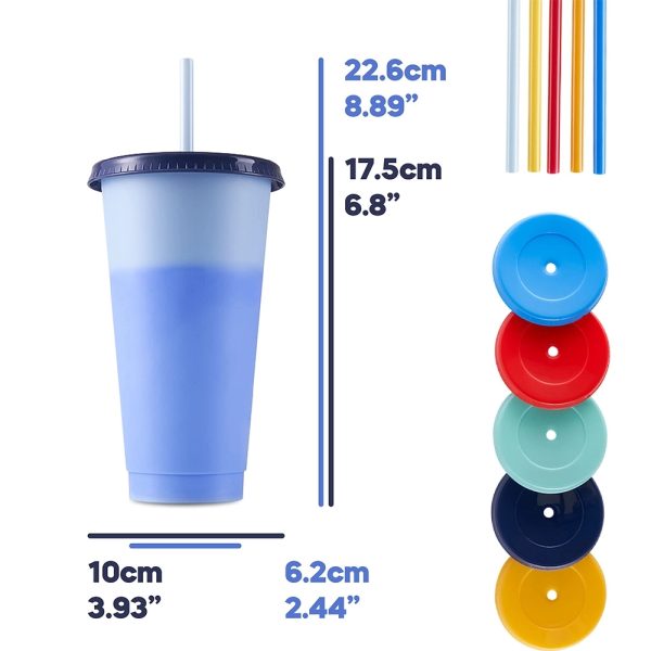 24oz Reusable Color Changing Cups