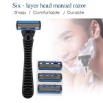 Professional Manual Shaver Six‑layer Cutter Head