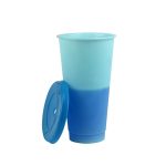 24oz Color Changing Reusable Straw Tumbler