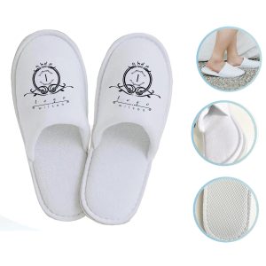 Cotton Velvet Non-Slip Travel Slippers