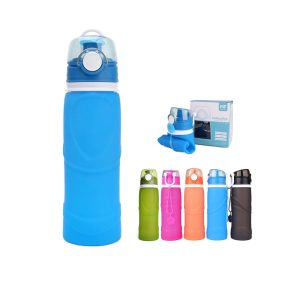 25oz. Silicone Collapsible Travel Water Bottles