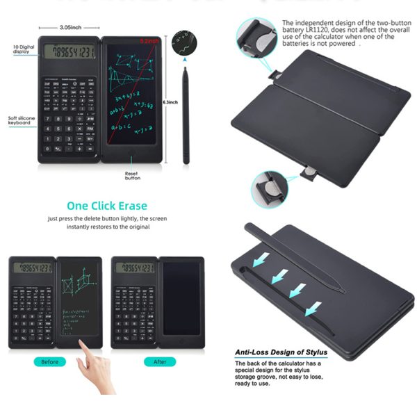 Mini portable office calculator handwriting tablet