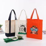 Daily Essentials Canvas Tote Bag With An External Pocket