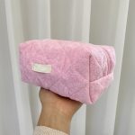 Dacron High-looking plush makeup toiletry bag