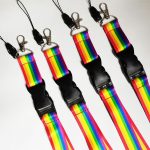 LGBT Rainbow Pride Gay Lanyard W/ Hook