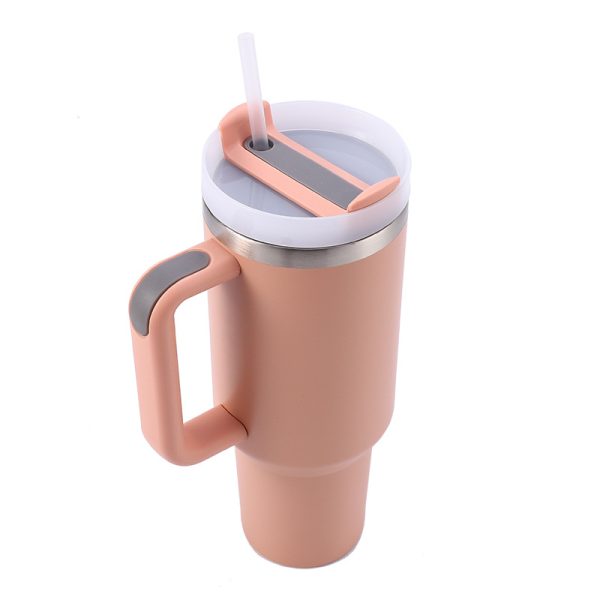 40 oz Stainless Steel Insulated Cup With Straw