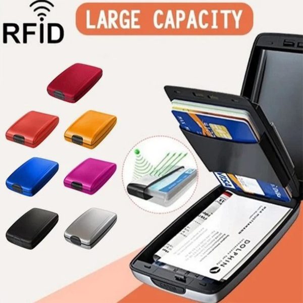 RFID Aluminum Wallet Hard shell storage box