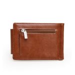 Men's PU Leather Money Clip Card Holder Wallet