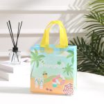 Non-woven beach printed shopping handbag