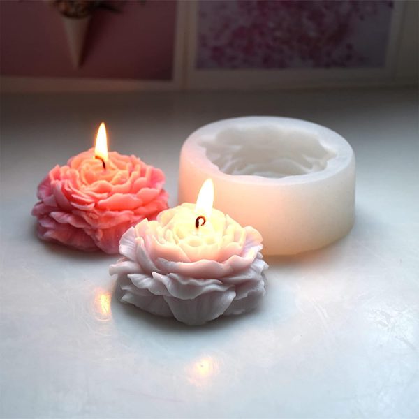 Flower Silicone 3D Candle Soap Mould Cake Fondant Mold