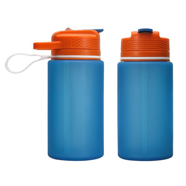 1000ML drop-proof portable silicone folding water bottle