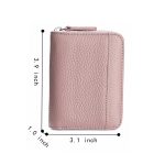 Multifunction Zippered Leather Organ Purse Coin Pouch