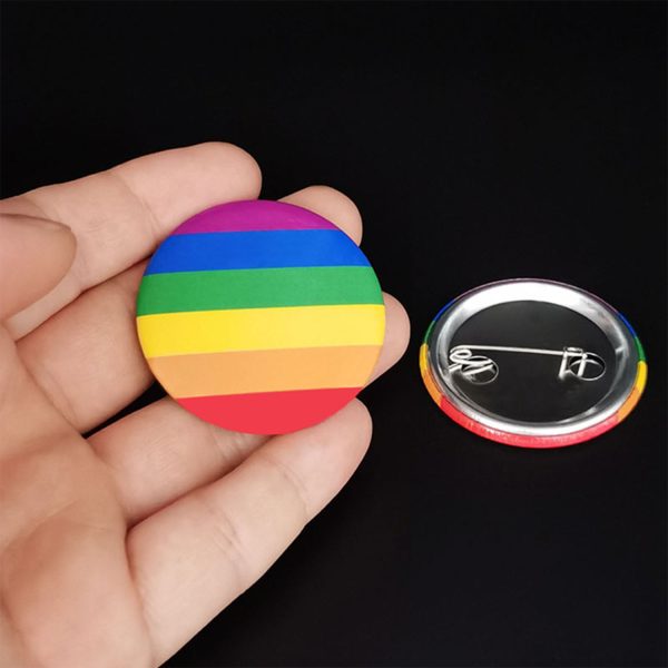 Rainbow Button Badge Pride Pins